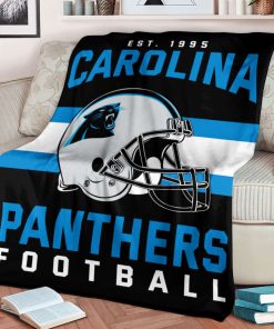 Mockup Blanket 1 BLK0105 Carolina Panthers NFL Football Team Helmet Blanket