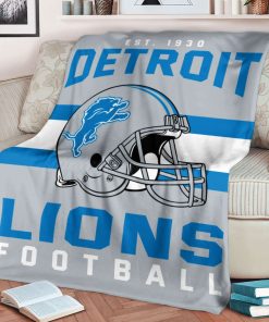 Mockup Blanket 1 BLK0111 Detroit Lions NFL Football Team Helmet Blanket