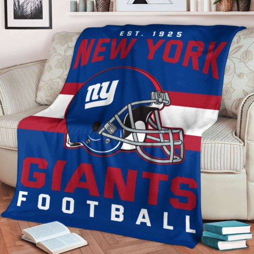 Mockup Blanket 1 BLK0124 New York Giants NFL Football Team Helmet Blanket