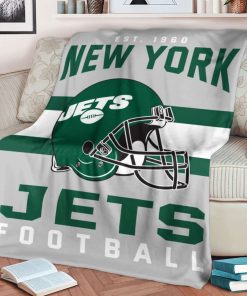 Mockup Blanket 1 BLK0125 New York Jets NFL Football Team Helmet Blanket