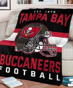 Mockup Blanket 1 BLK0130 Tampa Bay Buccaneers NFL Football Team Helmet Blanket
