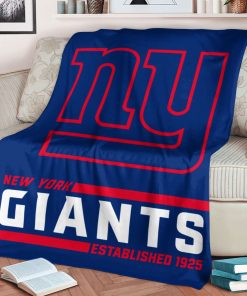 Mockup Blanket 1 BLK0224 New York Giants Established Logo Blanket