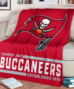 Mockup Blanket 1 BLK0230 Tampa Bay Buccaneers Established Logo Blanket