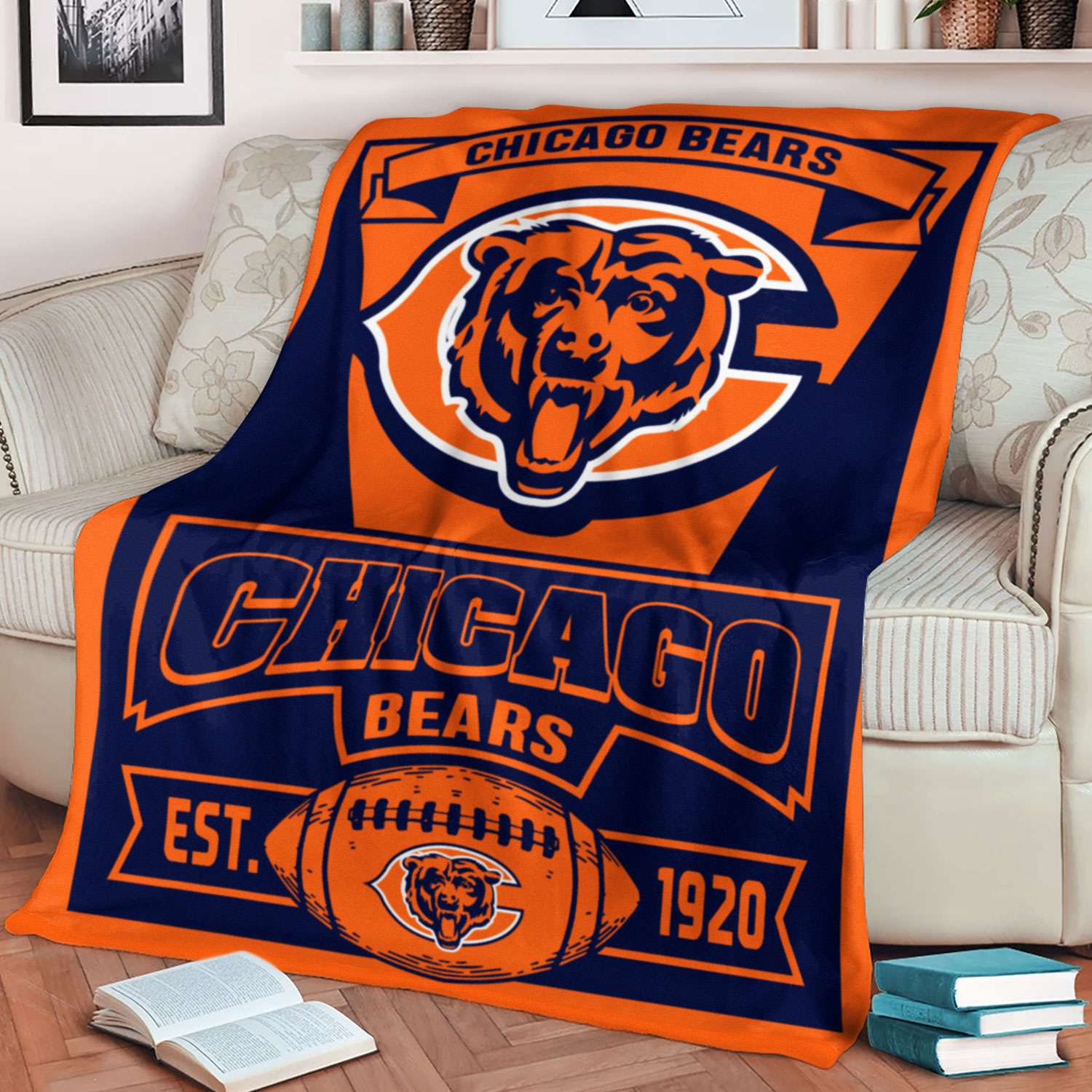 Chicago Bears 60'' x 70'' Super Plush Throw Blanket