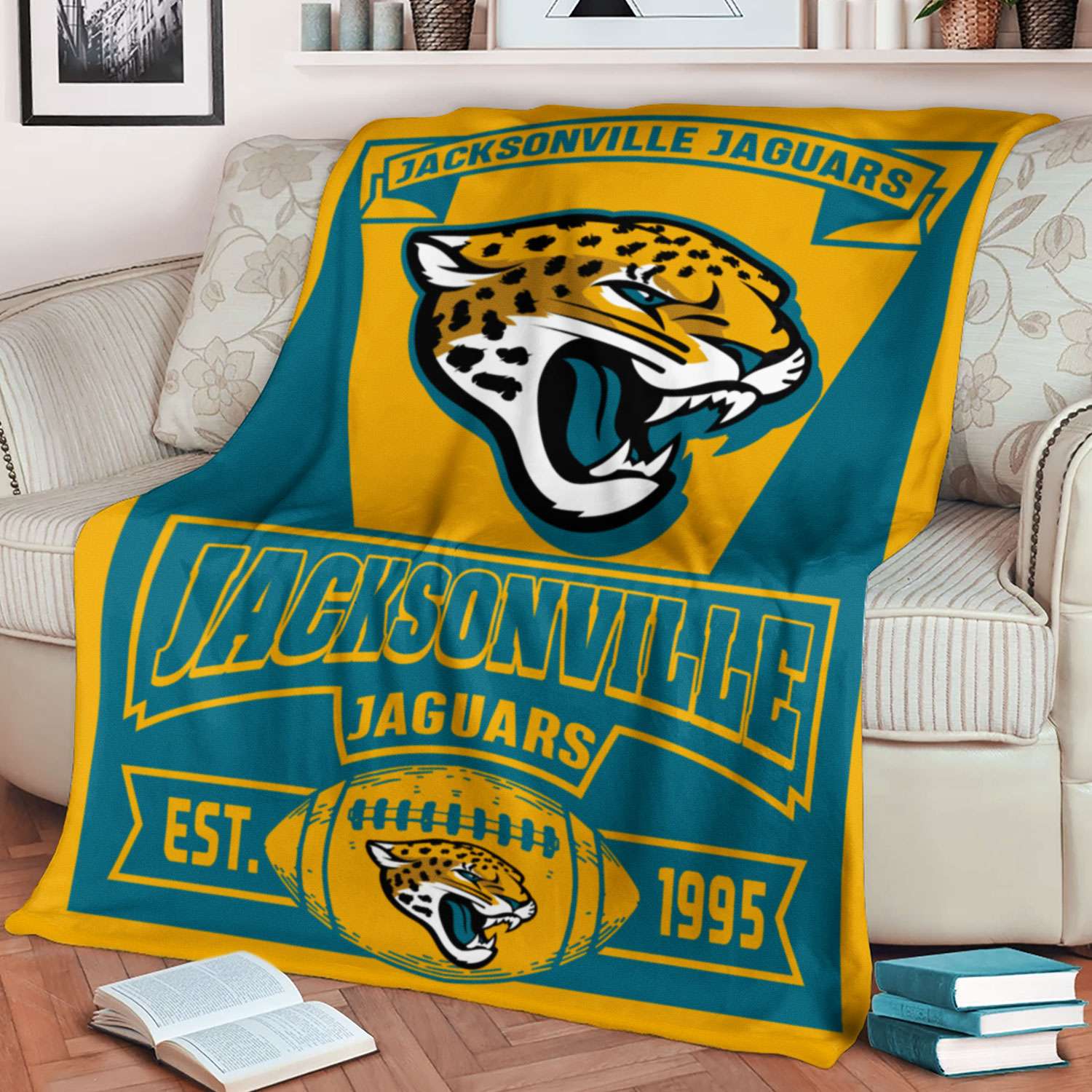 Jacksonville Jaguars Throw Blanket 60x80