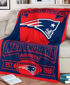 Mockup Blanket 1 BLK0322 New England Patriots Vintage The Duke Est Blanket