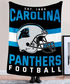 Mockup Blanket 2 BLK0105 Carolina Panthers NFL Football Team Helmet Blanket