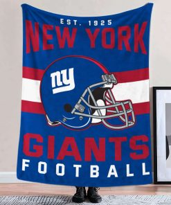Mockup Blanket 2 BLK0124 New York Giants NFL Football Team Helmet Blanket