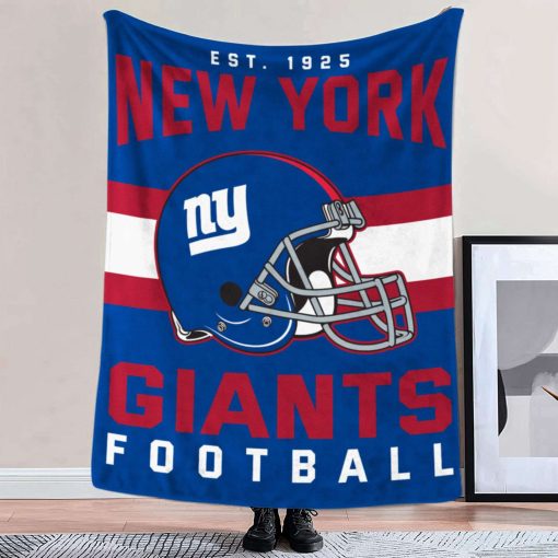 Mockup Blanket 2 BLK0124 New York Giants NFL Football Team Helmet Blanket