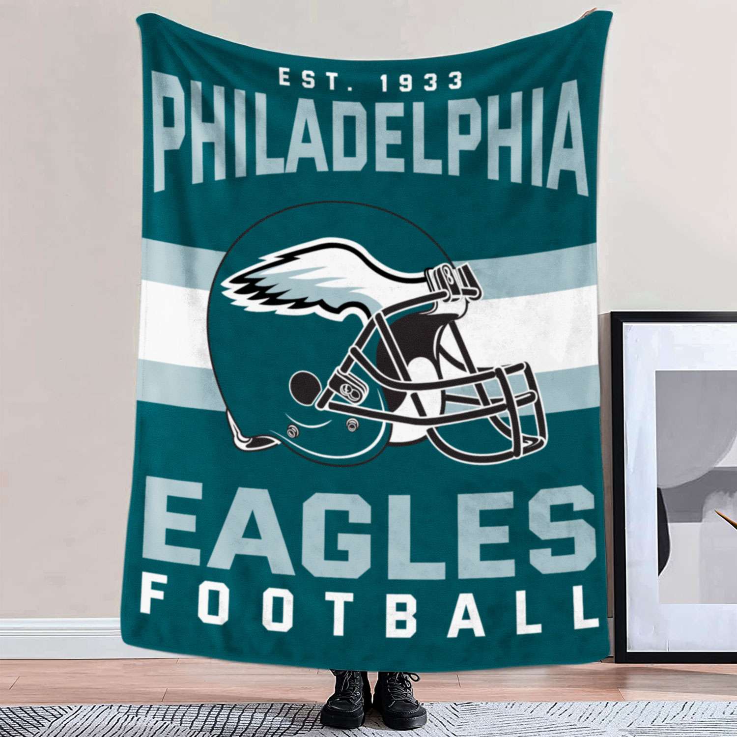 Eagles Blanket Football Helmet 1933 Philadelphia Eagles Gift in