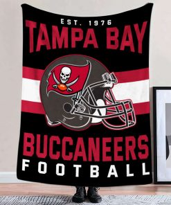 Mockup Blanket 2 BLK0130 Tampa Bay Buccaneers NFL Football Team Helmet Blanket
