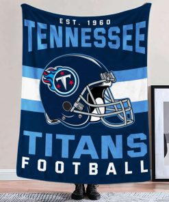 Mockup Blanket 2 BLK0131 Tennessee Titans NFL Football Team Helmet Blanket