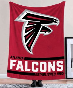 Mockup Blanket 2 BLK0202 Atlanta Falcons Established Logo Blanket