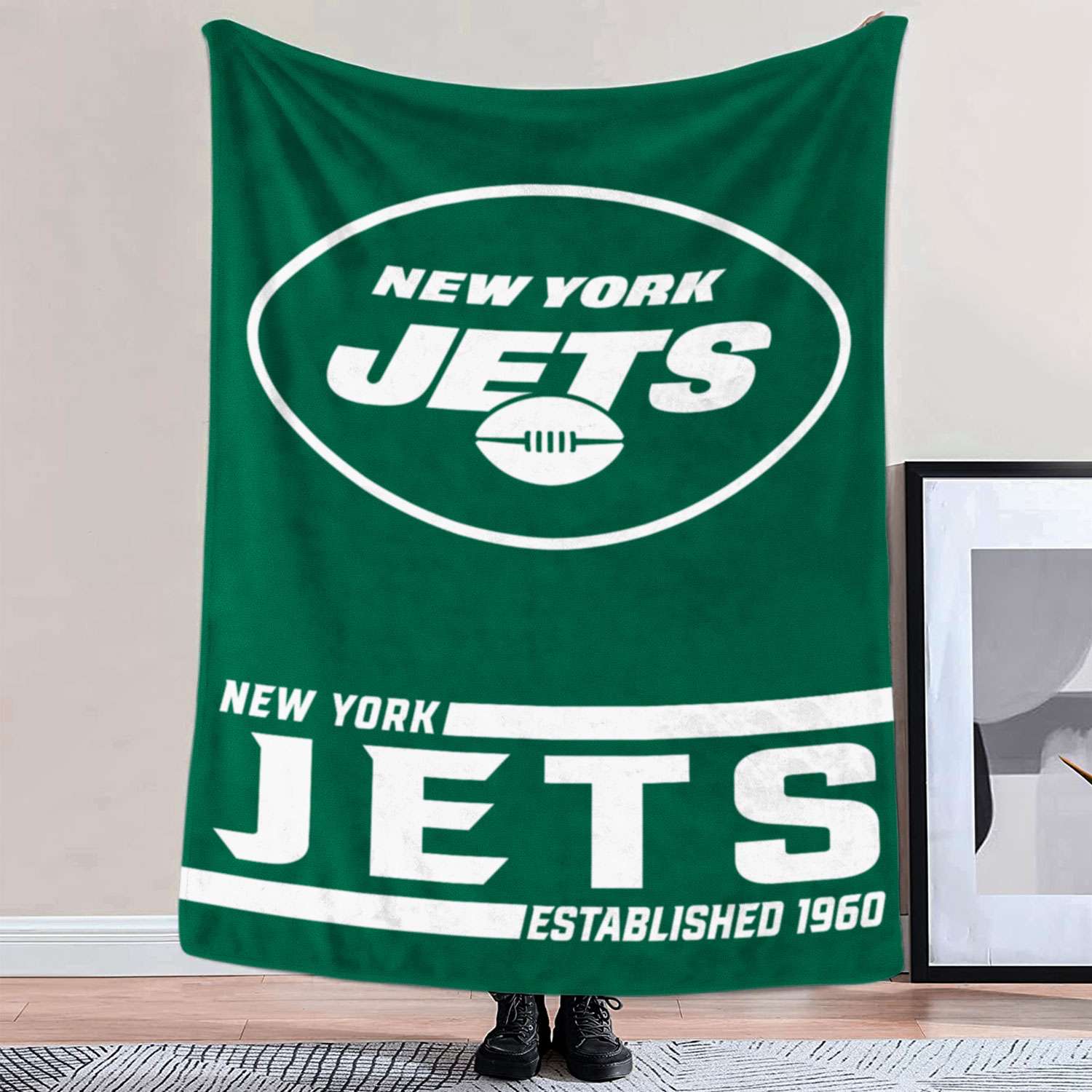 New York Jets Established Logo Blanket New York Jets Established Logo Blanket