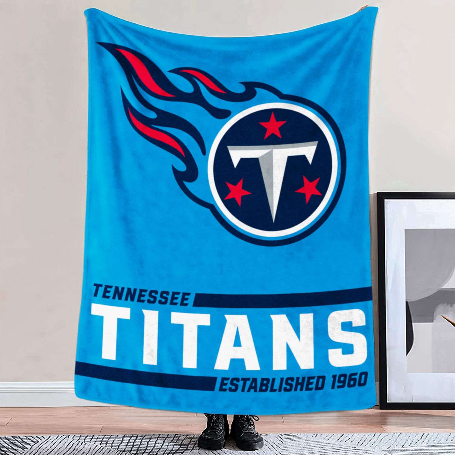 Tennessee Titans Established Logo Blanket