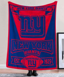 Mockup Blanket 2 BLK0324 New York Giants Vintage The Duke Est Blanket