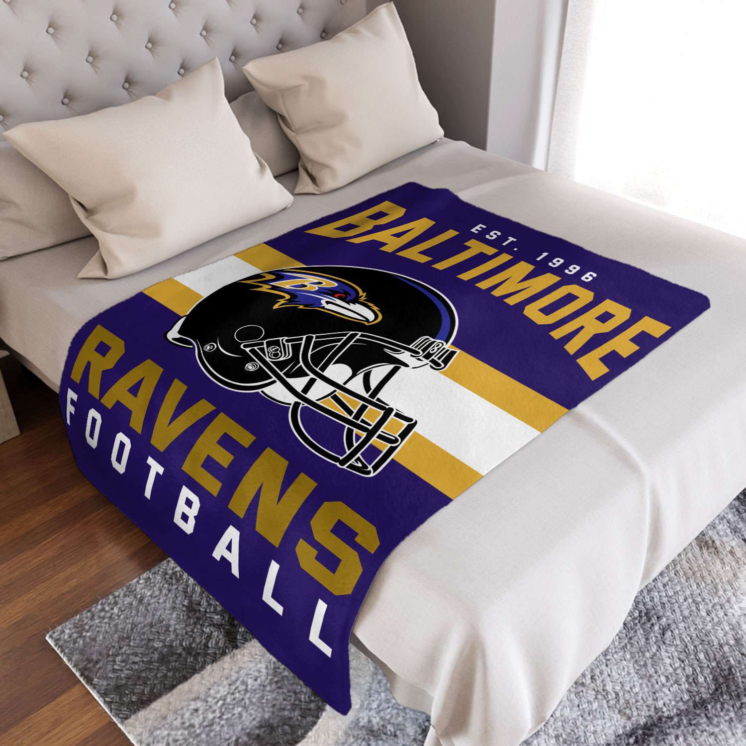 Baltimore Ravens Blanket, Ravens Throw Blankets, Fleece Blankets