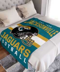 Mockup Blanket 3 BLK0115 Jacksonville Jaguars NFL Football Team Helmet Blanket