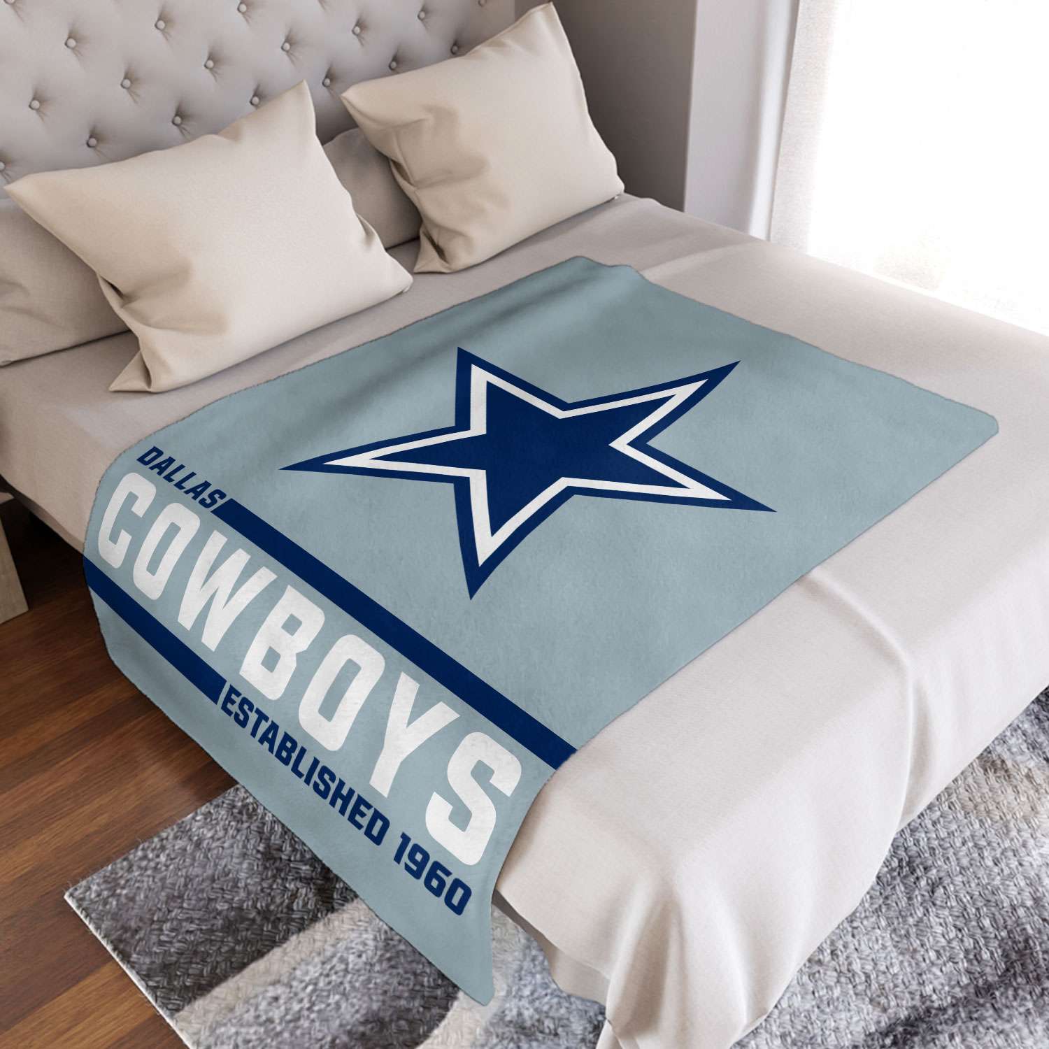 NFL Established Dallas Cowboys Personalized 60x80 Sherpa Blanket