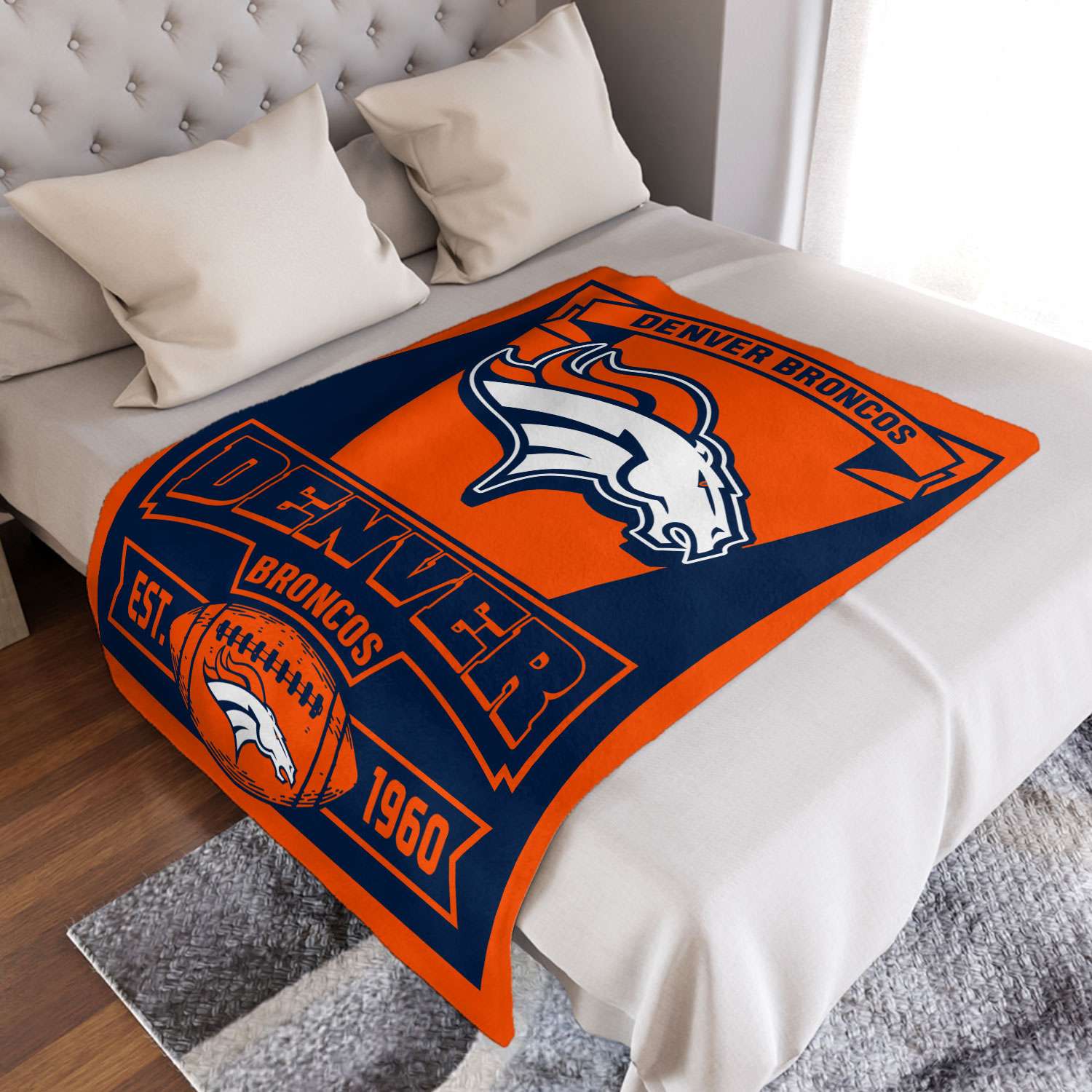 Denver Broncos Queen Status Bed in a Bag Set