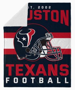 Mockup Blanket 4 BLK0113 Houston Texans NFL Football Team Helmet Blanket