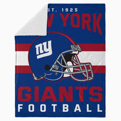 Mockup Blanket 4 BLK0124 New York Giants NFL Football Team Helmet Blanket