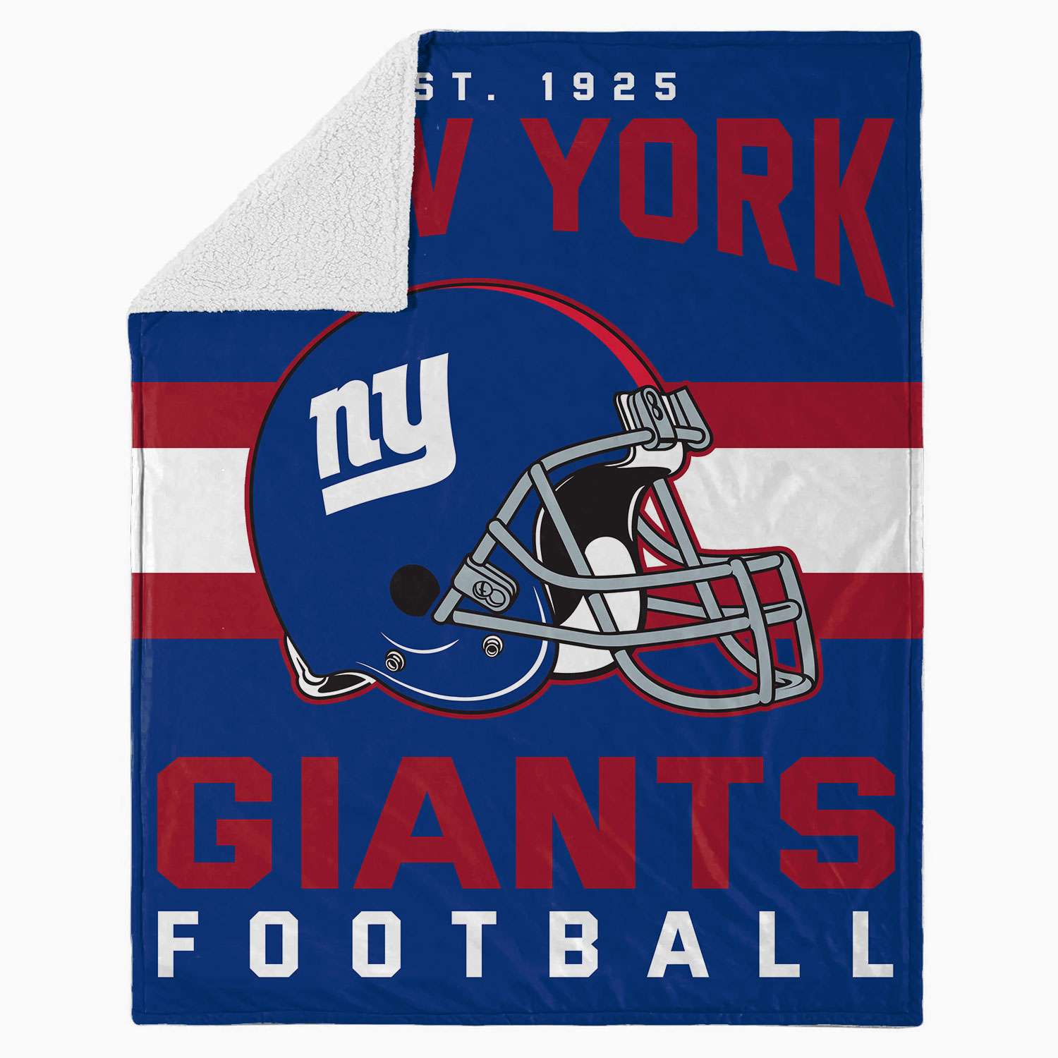 New York Giants NFL Football Team Helmet Blanket