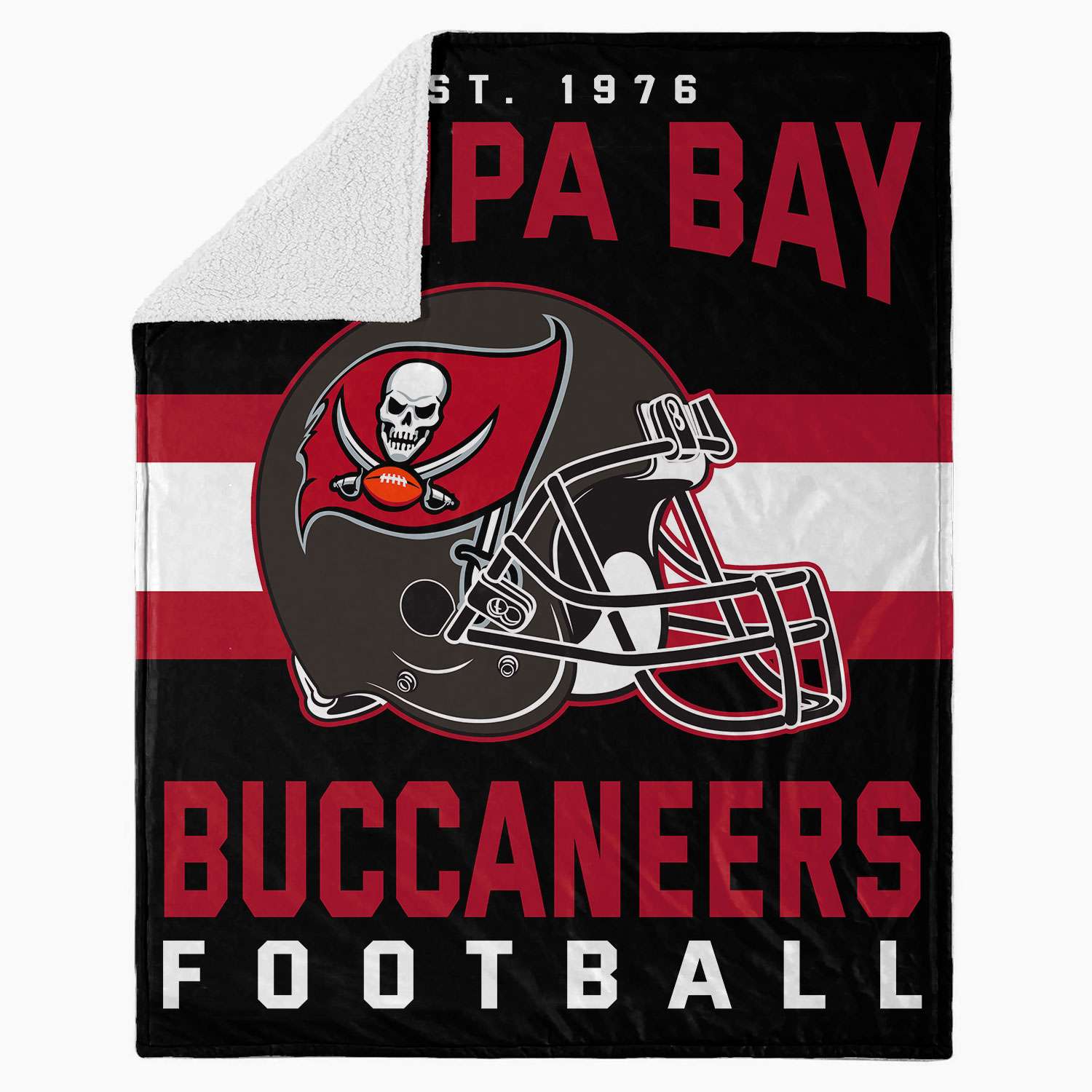 NFL Established Tampa Bay Buccaneers 50x60 Lightweight Fleece Blanket