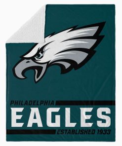 Mockup Blanket 4 BLK0226 Philadelphia Eagles Established Logo Blanket