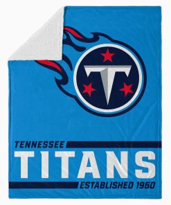 Mockup Blanket 4 BLK0231 Tennessee Titans Established Logo Blanket