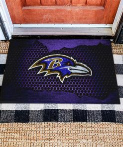Mockup Doormat 1 DOOR003 Baltimore Ravens Dornier Rug Doormat
