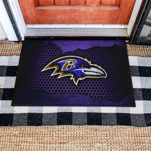 Mockup Doormat 1 DOOR003 Baltimore Ravens Dornier Rug Doormat