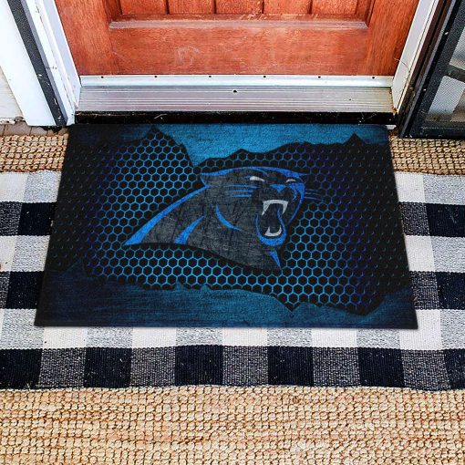 Mockup Doormat 1 DOOR005 Carolina Panthers Dornier Rug Doormat