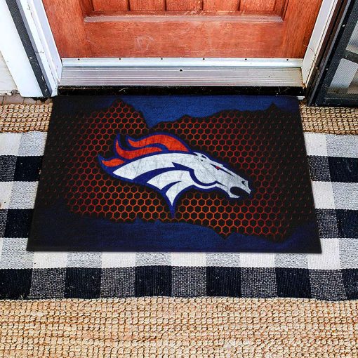 Mockup Doormat 1 DOOR010 Denver Broncos Dornier Rug Doormat