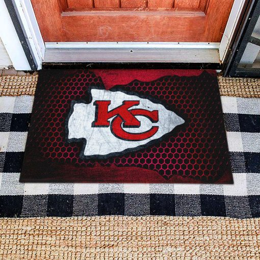 Mockup Doormat 1 DOOR016 Kansas City Chiefs Dornier Rug Doormat