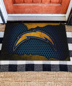 Mockup Doormat 1 DOOR018 Los Angeles Chargers Dornier Rug Doormat