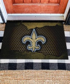 Mockup Doormat 1 DOOR023 New Orleans Saints Dornier Rug Doormat