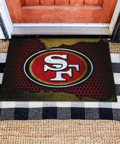 Mockup Doormat 1 DOOR028 San Francisco 49ers Dornier Rug Doormat