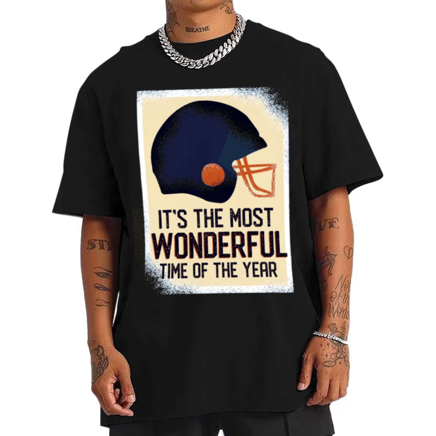 The Most Wonderful Time Of The Year Football T-shirt