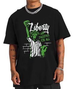 Mockup T Shirt 1 MEN BASE17 Liberty Statue Graffiti Baseball