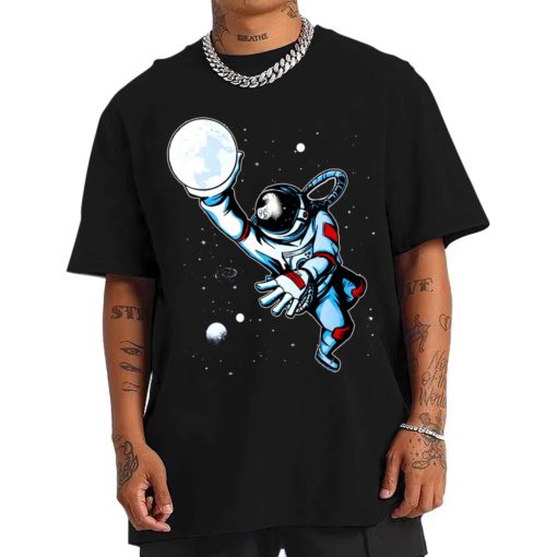 Mockup T Shirt 1 MEN BASK03 Astronaut Basketball With Moo