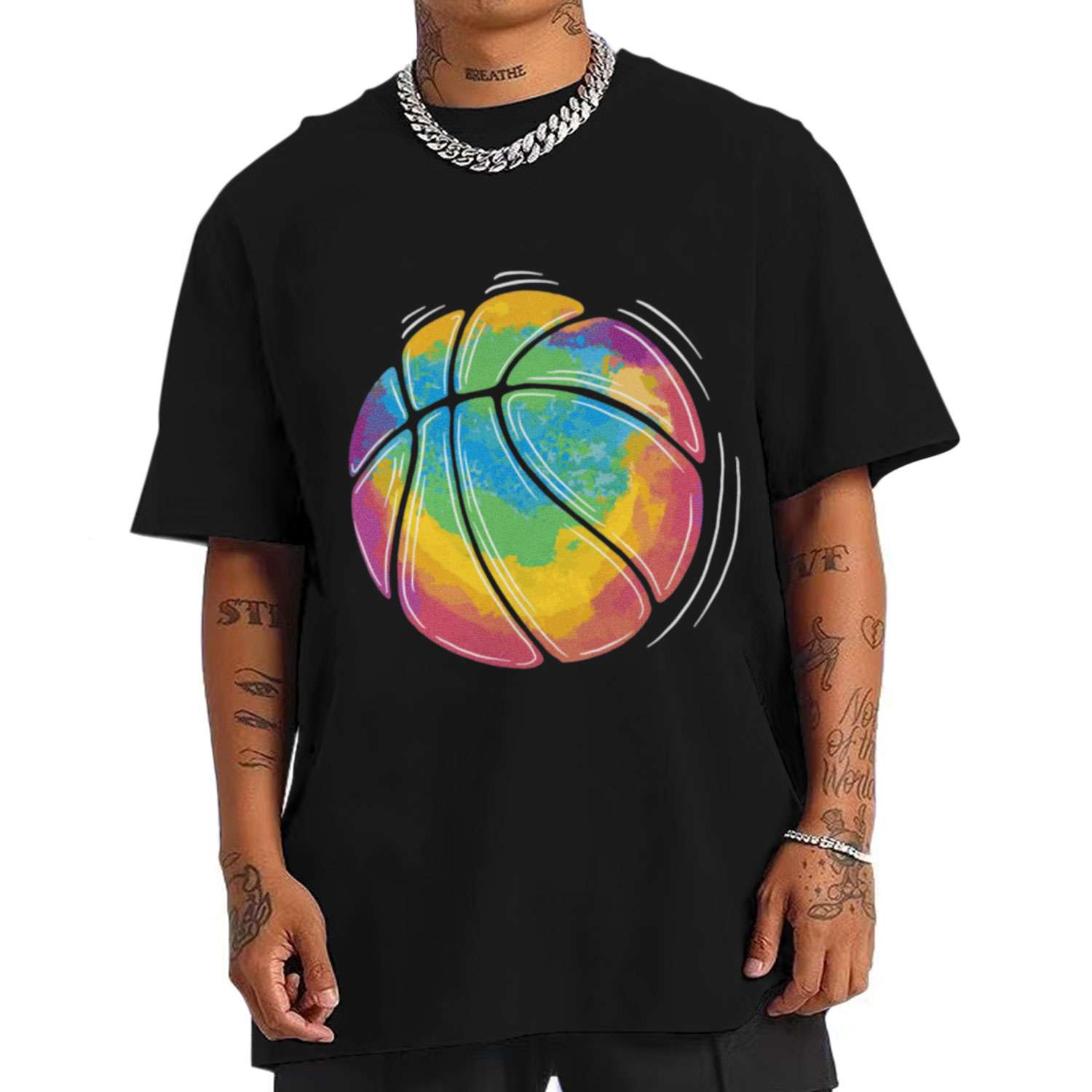 Basketball Ball Watercolor T-shirt