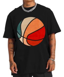 Mockup T Shirt 1 MEN BASK19 Retro Sunset Basketball