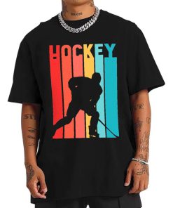 Mockup T Shirt 1 MEN ICEH03 Colorful Hockey Player