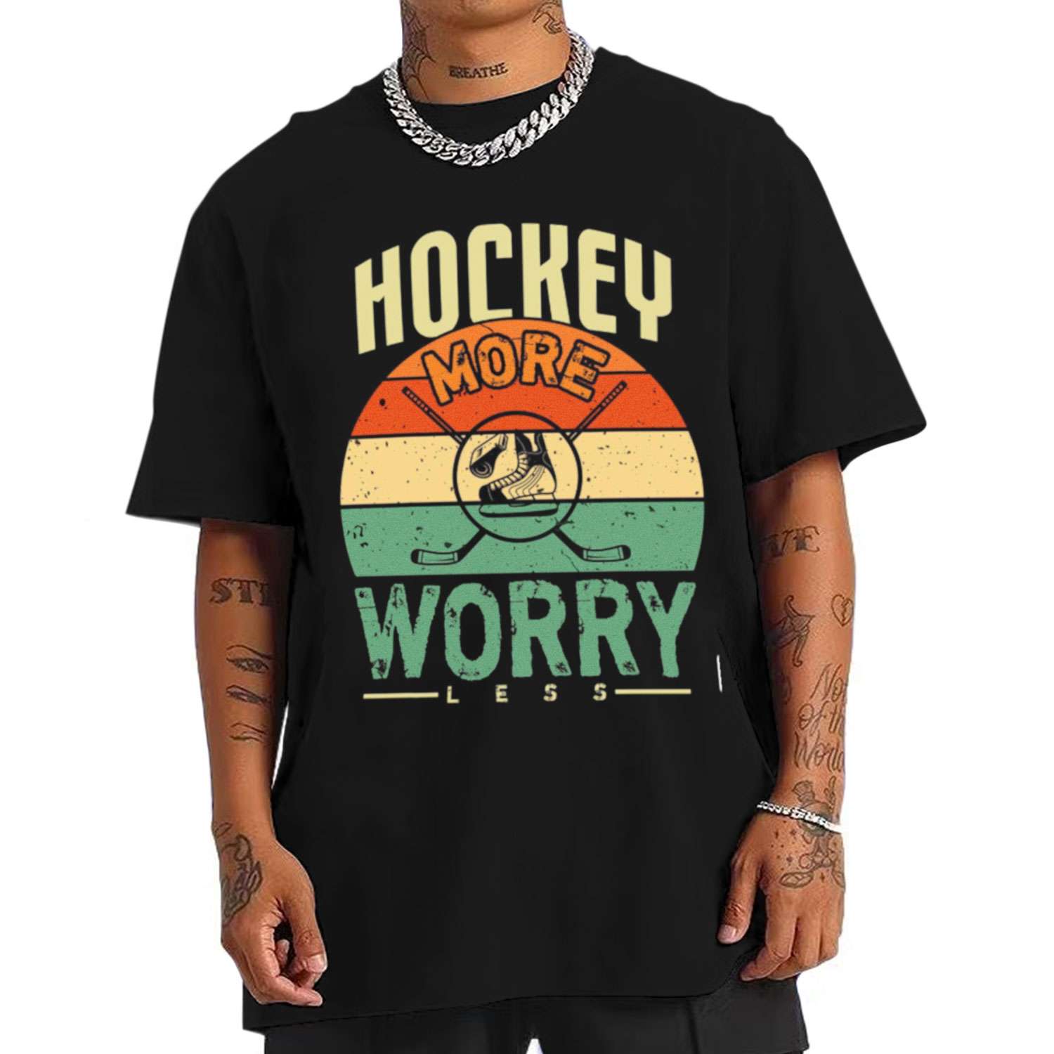 Hockey More Worry Less T-shirt