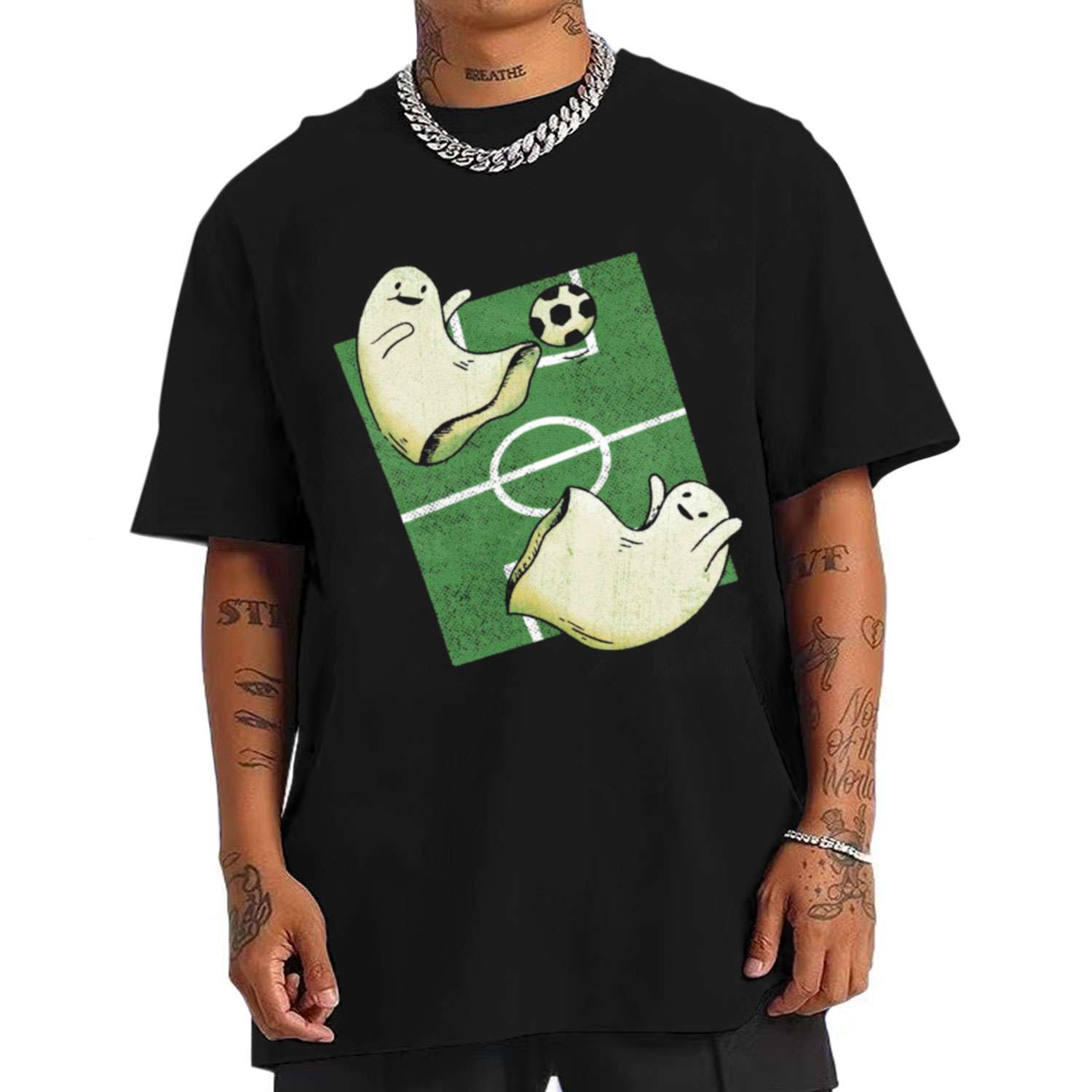 Ghosts Playing Football Sport T-shirt