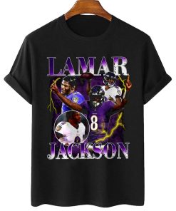 Mockup T Shirt 1 TSBN001 Lamar Jackson Bootleg Style Baltimore Ravens 3