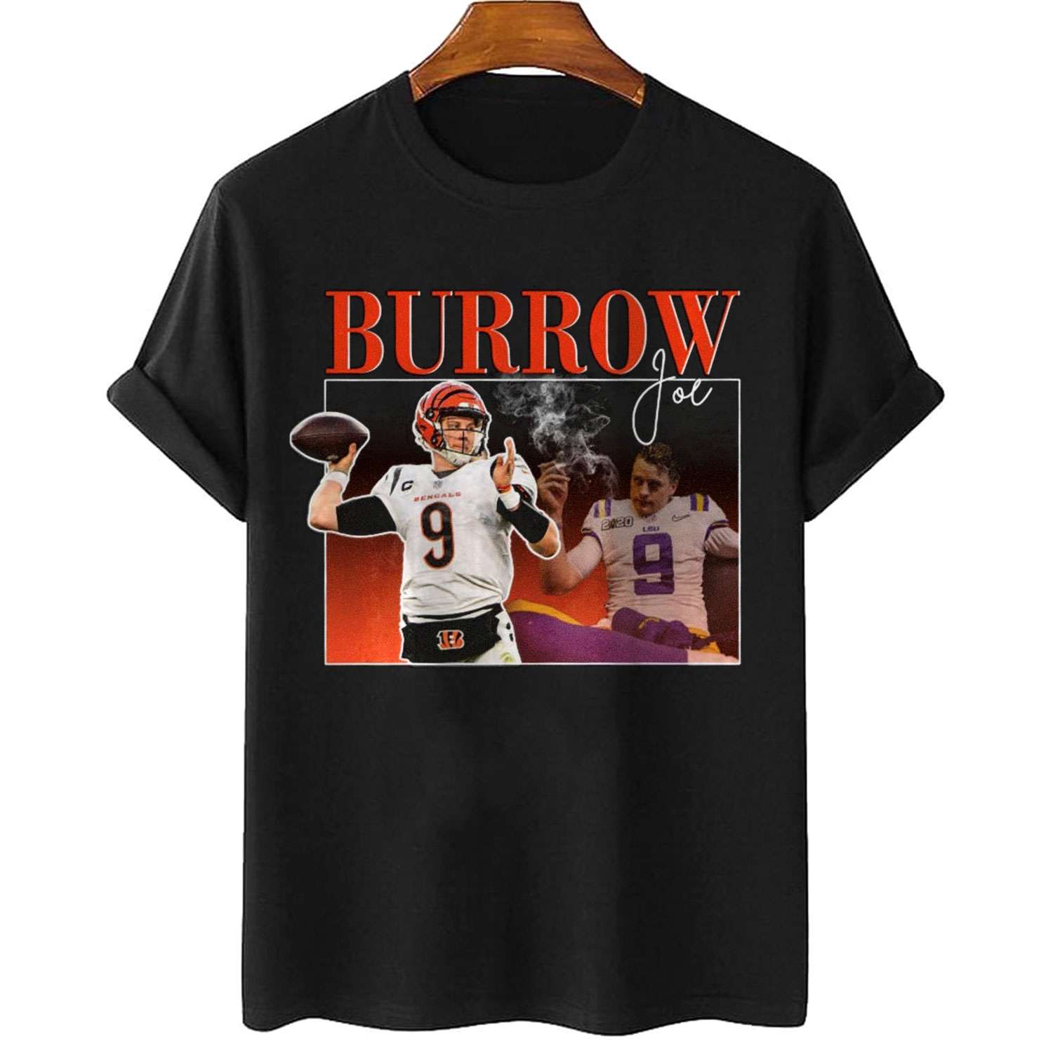 Joe Burrow Super Bowl Vintage Cincinnati Bengals T-Shirt - Cruel Ball