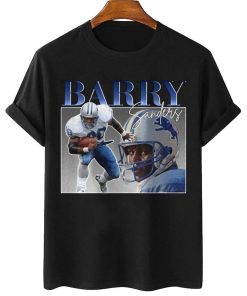 Mockup T Shirt 1 TSBN005 Barry Sanders Vintage Retro Style Detroit Lions