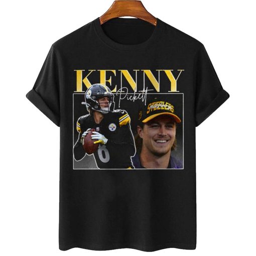 Mockup T Shirt 1 TSBN006 Kenny Pickett Vintage Retro Style Pittsburgh Steelers